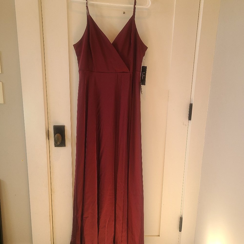 LuLus purple v-neck dress - size large